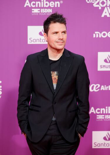 Dani Martín posa en la alfombra roja. 