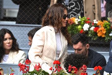 Hiba Abouk en el Mutua Madrid Open durante el partido de Nadal y Pedro Cachín. 