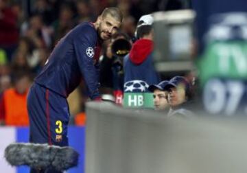 Piqué tras su gol en propia puerta.