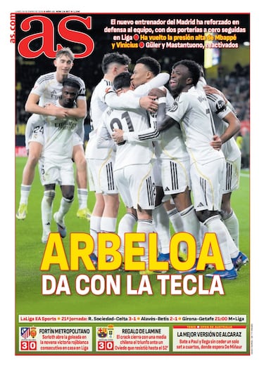 Las portadas de AS de enero