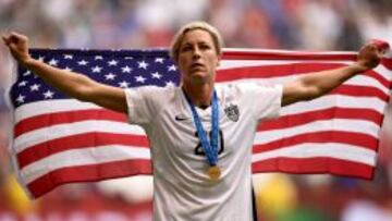 Abby Wambach se coronó campeona mundial con Estados Unidos en julio pasado.