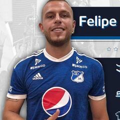 Millonarios confirma la llegada del volante Felipe Jaramillo