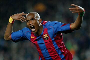 El jugador camerunés jugó en el FC Barcelona durante cinco temporadas desde el 2004 hasta el 2009.