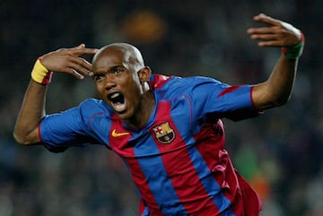 El jugador camerunés jugó en el FC Barcelona durante cinco temporadas desde el 2004 hasta el 2009.