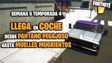 Desafío de Fortnite: llega desde Pantano Pegajoso hasta Rincón Rencoroso sin salir de un coche