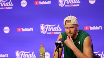With the Celtics’ first title in 16 years secure, the Latvian star can now focus on the injury that plagued him during the NBA Finals but it will require surgery.