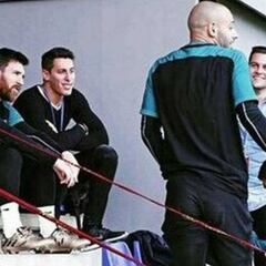 Cumbre Francescoli con Mascherano y Messi