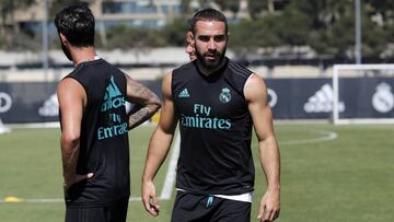 Carvajal durante la pretemporada.