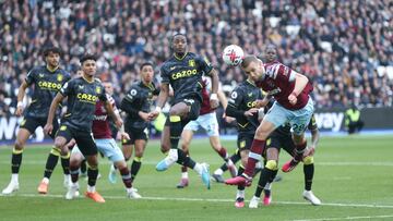 Jhon Durán, cerca del gol en empate de Aston Villa ante West Ham