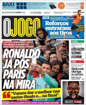 Portadas de la prensa mundial