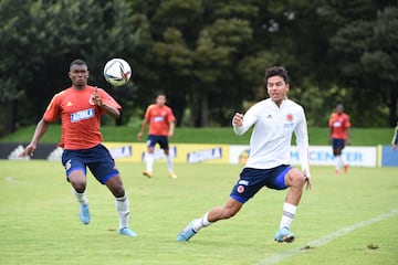 La Selección Colombia Sub 20 realizó su segundo entrenamiento en Bogotá en el microciclo de cara al Torneo de Toulon.