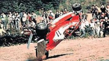 <b>MUCHOS ACCIDENTES. </b>Gilles pilotaba siempre tan al límite que sufrió varias colisiones graves.