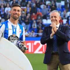 El Deportivo homenajea a Juan Fernández, flamante campeón de España de surf de olas grandes