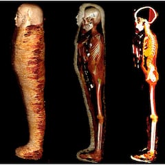 Egipto descubre al ‘chico de oro’: una momia con decenas de amuletos