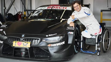 Zanardi con el BMW con el que correr&aacute; en Misano.