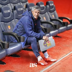 Quique Setién's initial challenges at Barcelona
