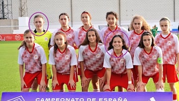 Daniela Gómez y Nadia Valderrábano, con la selección de Castilla y León.