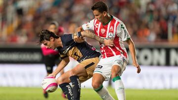 Pumas vs Necaxa en la Liga MX