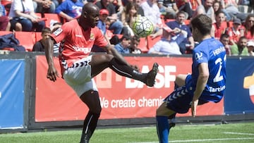 Emaná, en un partido ante el Oviedo.