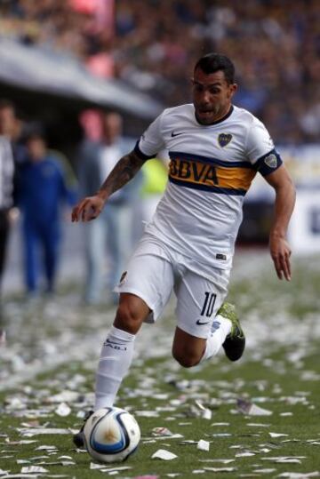 Buenos Aires 01 Noviembre 2015
Boca Juniors vs Tigre, por la fecha 29 del Torneo Julio Humberto Grondona en el Estadio Alberto J. Armando
Carlos Tevez
Foto Gustavo Ortiz