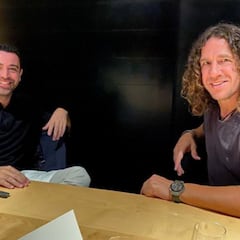 Encuentro Xavi-Puyol en plena 'tormenta Koeman'