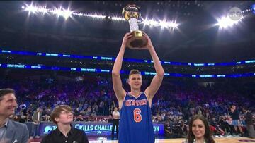 Gana el Unicornio: el concurso de habilidades, para Porzingis