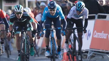 Alejandro Valverde se impone en el sprint de la segunda etapa de la Volta a Ctaalunya 2018 con llegada en Valls.