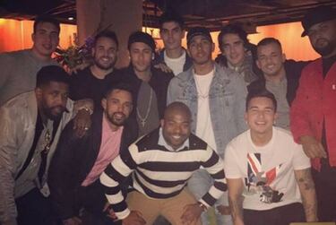 Hamilton se reencuentra con su 'hermano' Neymar en Londres