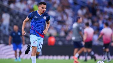 Carlos Rodriguez of Cruz Azul during the game Monterrey vs Cruz Azul, corresponding to Round 06 of the Torneo Apertura 2023 of the Liga BBVA MX, at BBVA Bancomer Stadium, on August 27, 2023.
<br><br>
Carlos Rodriguez de Cruz Azul durante el partido Monterrey vs Cruz Azul, correspondiente a la Jornada 06 del Torneo Apertura 2023 de la Liga BBVA MX, en el Estadio BBVA Bancomer, el 27 de Agosto