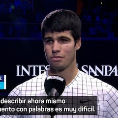 Las palabras de Alcaraz tras proclamarse campeón: "No tengo palabras"