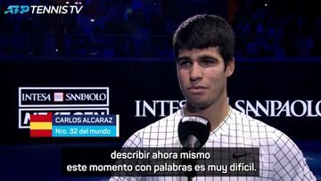 Las palabras de Alcaraz tras proclamarse campeón: "No tengo palabras"