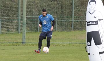 Mackay en una sesión con el Deportivo