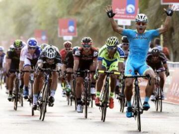 El italiano Andrea Guardini del Astana se impone en la primera etapa del del Tour de Abu Dabi.