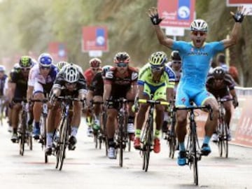 El italiano Andrea Guardini del Astana se impone en la primera etapa del del Tour de Abu Dabi.