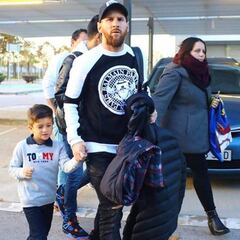 La grada del Bernabéu llena de cracks: Messi, Piqué, Simeone...