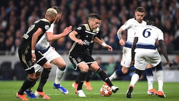 Ajax venció por la mínima diferencia al Tottenham y busca llegar a la final de la Champions League.