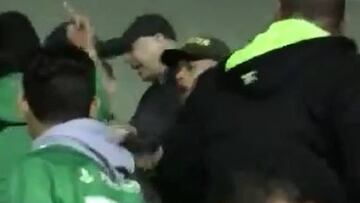 Dueño de Rionegro e hinchas de Nacional se insultan en tribuna