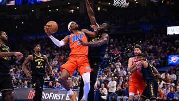 Shai Gilgeous-Alexander top-scored with 28 points for the Thunder, as the NBA champions beat the Golden State Warriors at Chase Center.