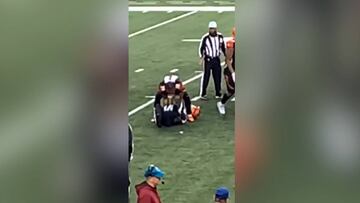 Jugador de la NFL 'agrede' al árbitro y la grada enloquece