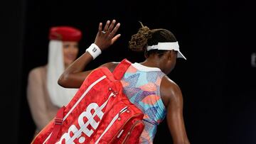 Venus Williams eliminada del Open de Australia.