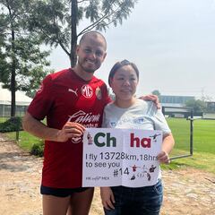 Fan de ‘Chicharito’ viajó desde Hong Kong para conocerlo