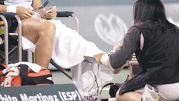 <b>HA TERMINADO.</b> Conchita ha terminado ante Clijster con dolores y una cojera, pero ha conseguido su objetivo.