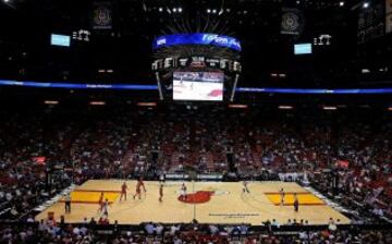 Pànorámica del American Airlines Arena de Miami.