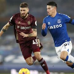 Everton, con James los 90 minutos, pierde ante Leeds
