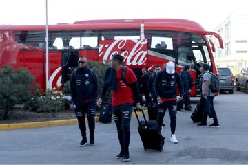 La 'Roja' partió rumbo a Brasil.