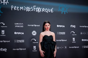 La actriz Blanca Soroa posa en la alfombra roja de la 31 edición de los Premios José María Forqué.