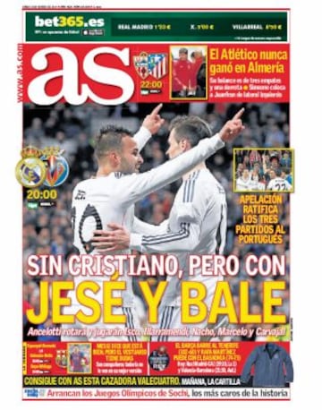 Las portadas de AS de febrero