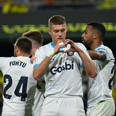 El Girona, líder de Primera por primera vez en sus 93 años de historia