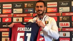 Pinilla en Genoa: "Quería quedarme en Italia; no tuve dudas"