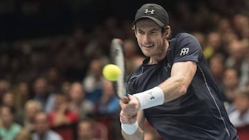 Andy Murray durante su partido ante Martin Klizan. 